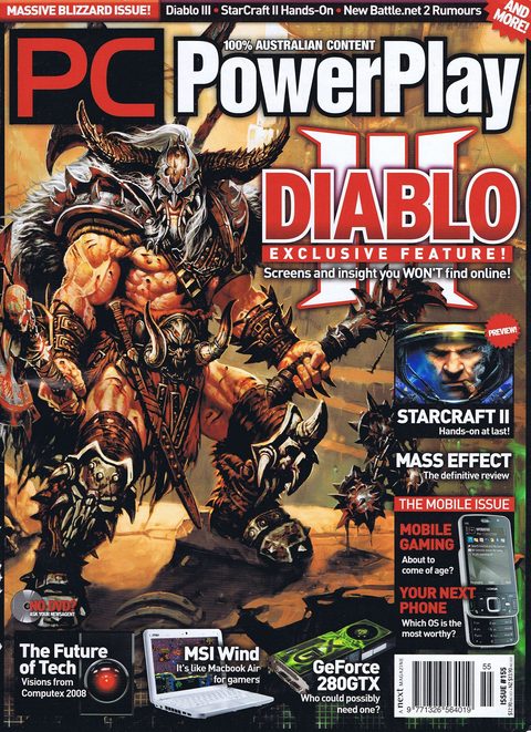 PC PowerPlay #155 · September&nbsp;2008 cover