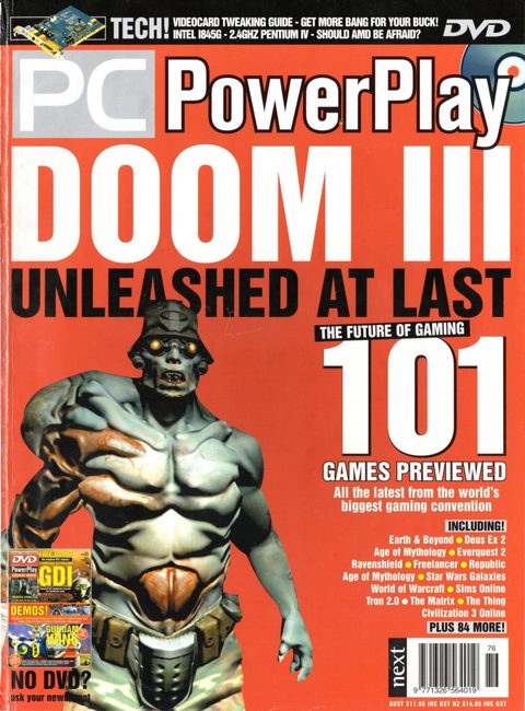 PC PowerPlay #76 · August&nbsp;2002 cover